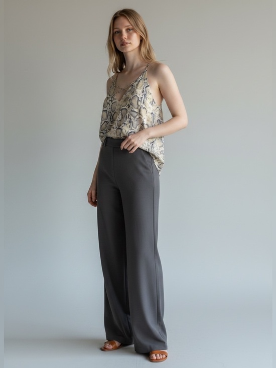 DAVI & DANI Tops - DAVI & DANI Snake Print Crisscross V-Neck Camisole